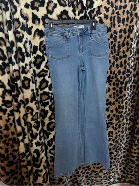 Garage Light Blue Flare Jeans